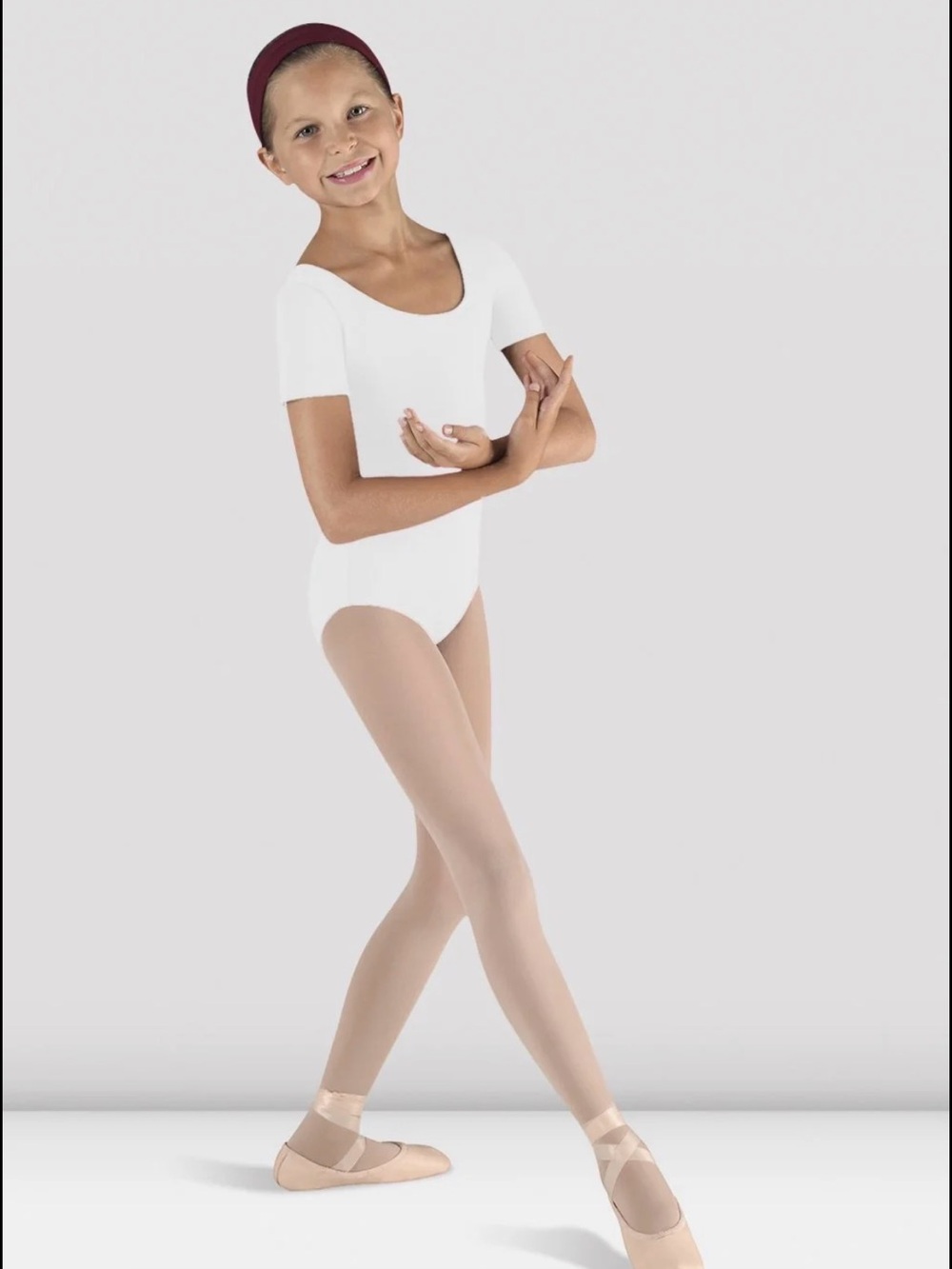 BLOCH - Girls Short Sleeve Round Neck Leotard